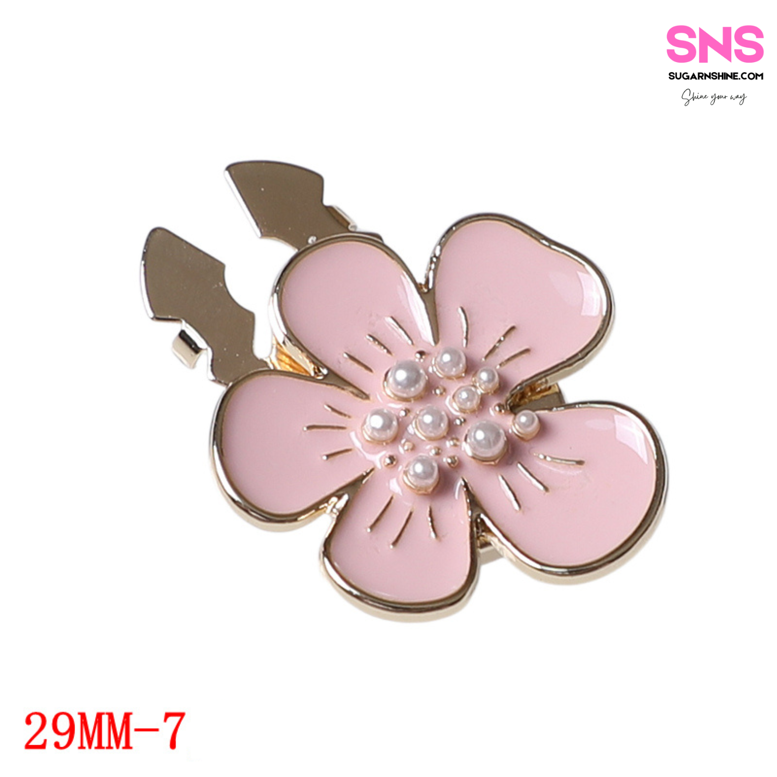 Blossom Flower Clip-Over Detachable Buttons
