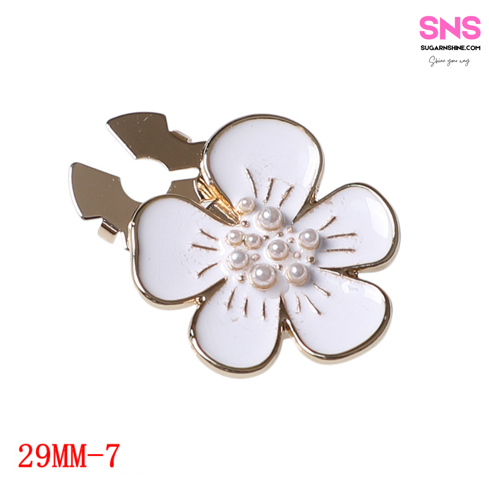 Blossom Flower Clip-Over Detachable Buttons
