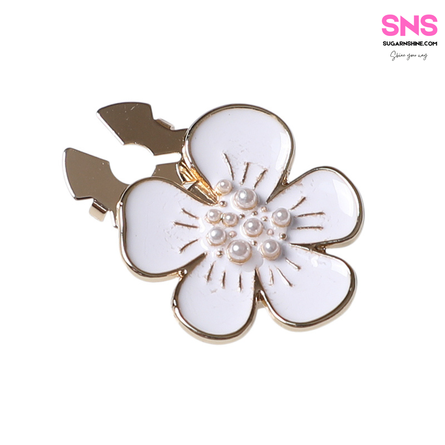 Blossom Flower Clip-Over Detachable Buttons