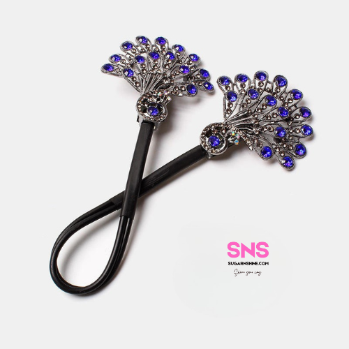 Hair Clip β Peacock Tail