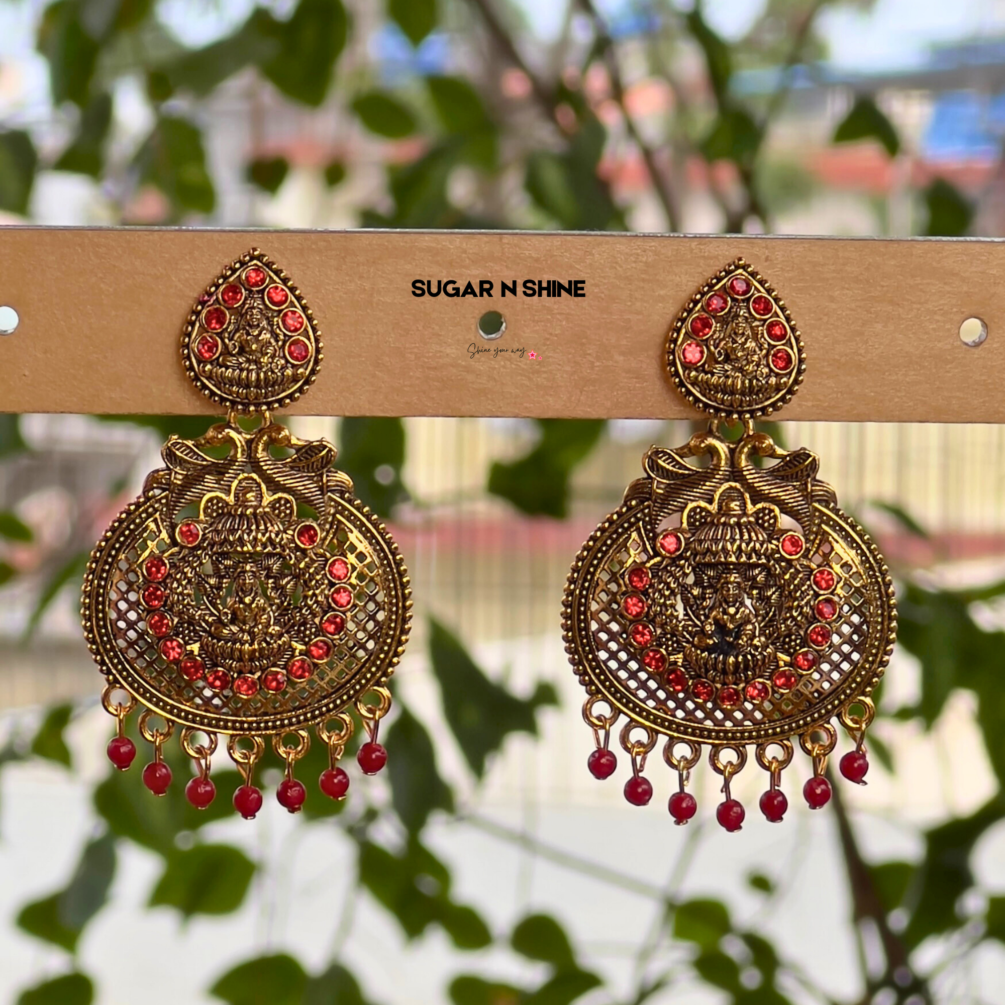Golden Temple Chandelier Earrings