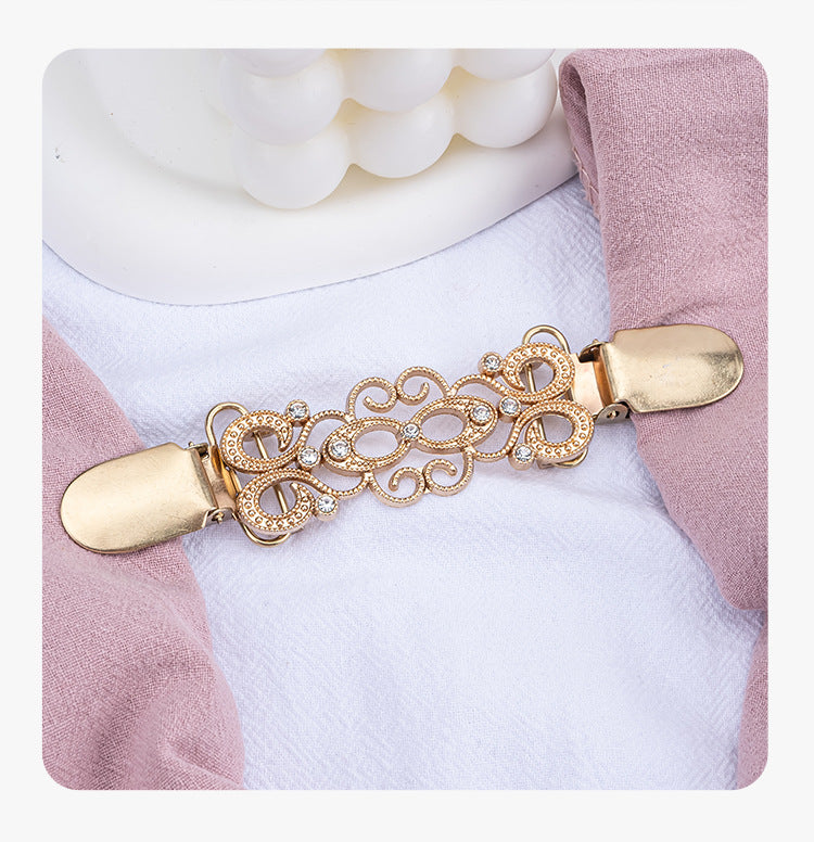 Cinch Clips- Royal Scroll Crystal (Pack of 3)