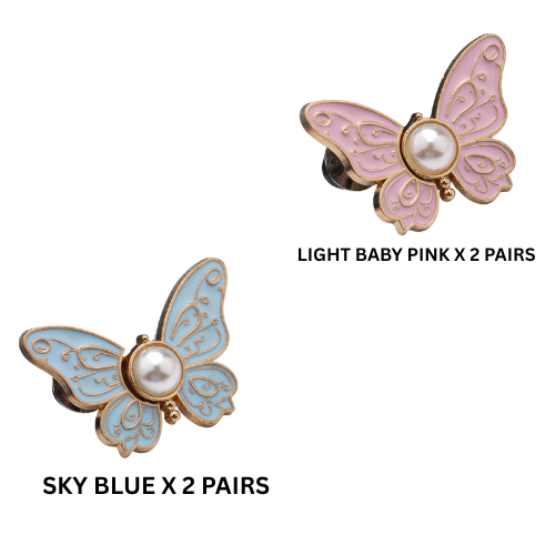 SNS COMBO Butterfly Jean Waist Tightener Pins - 4 Pairs (2 Pairs + 2 Pairs)