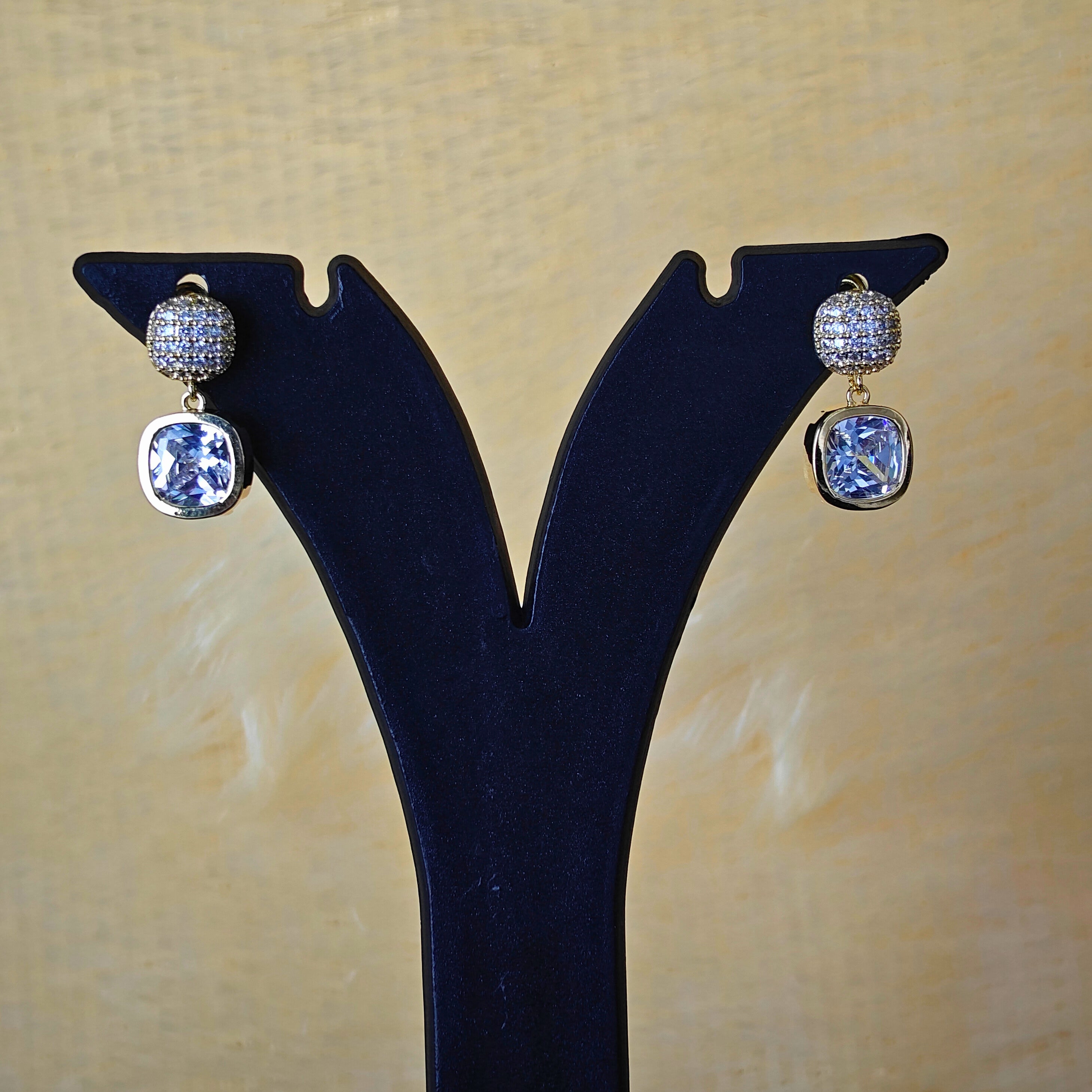Cushion Cut Radiance Drop Earrings