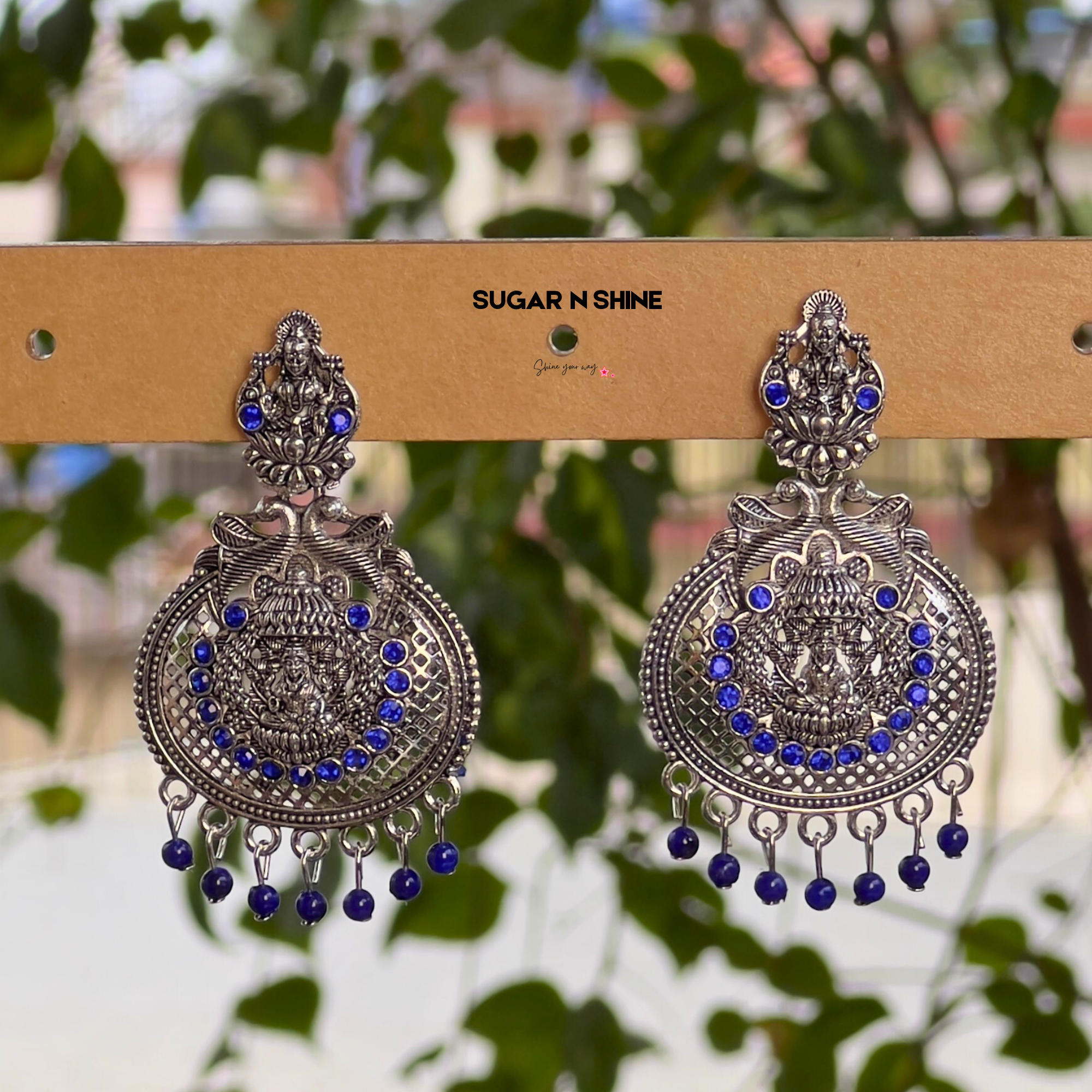 Silver Temple Danglers