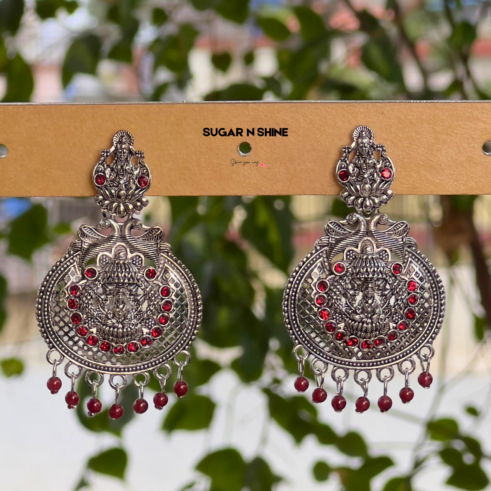 Silver Temple Danglers