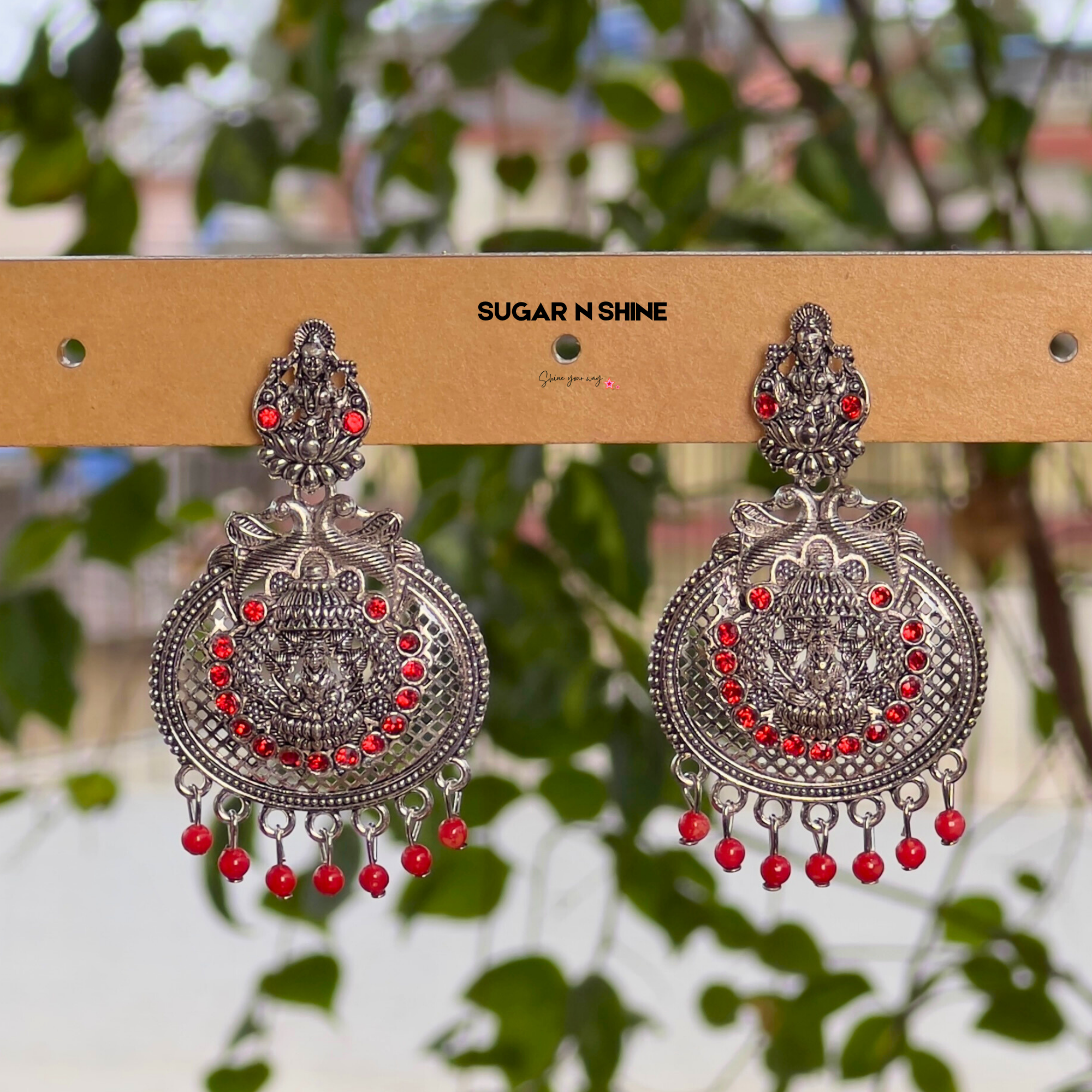 Silver Temple Danglers