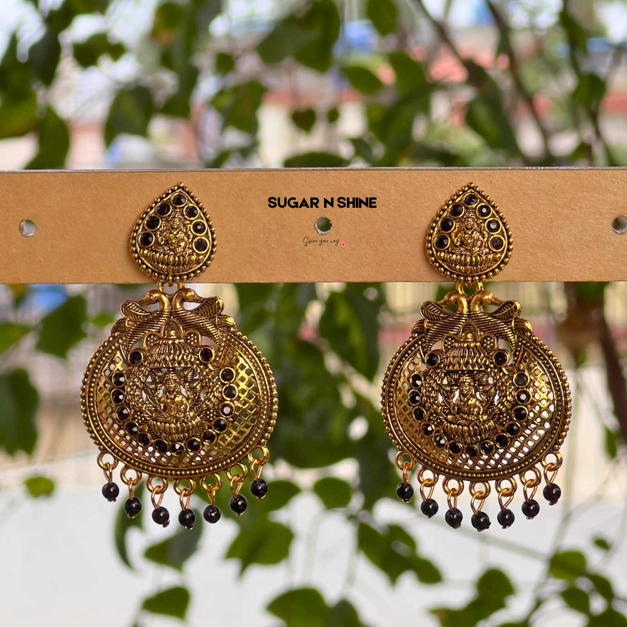 Golden Temple Chandelier Earrings