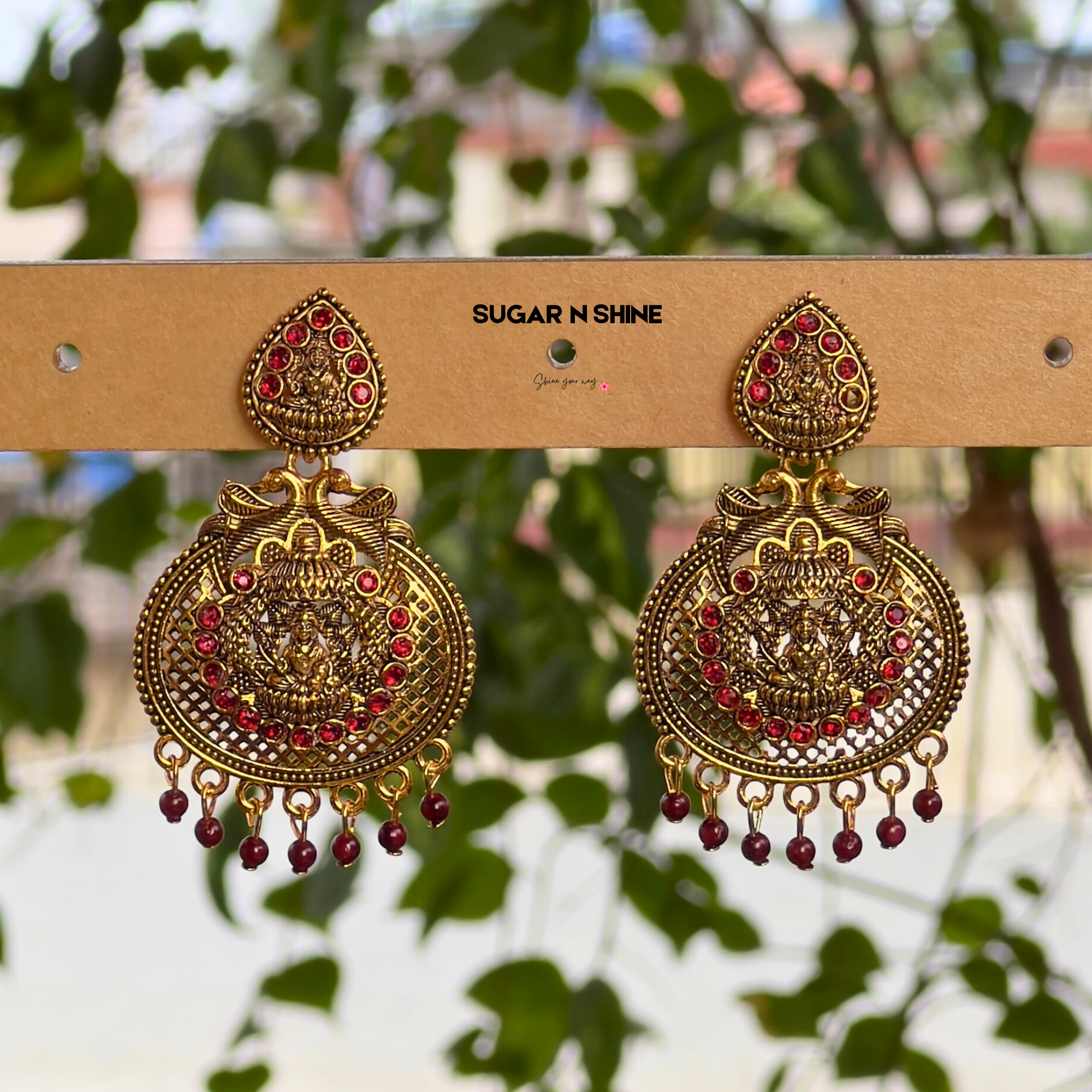 Golden Temple Chandelier Earrings