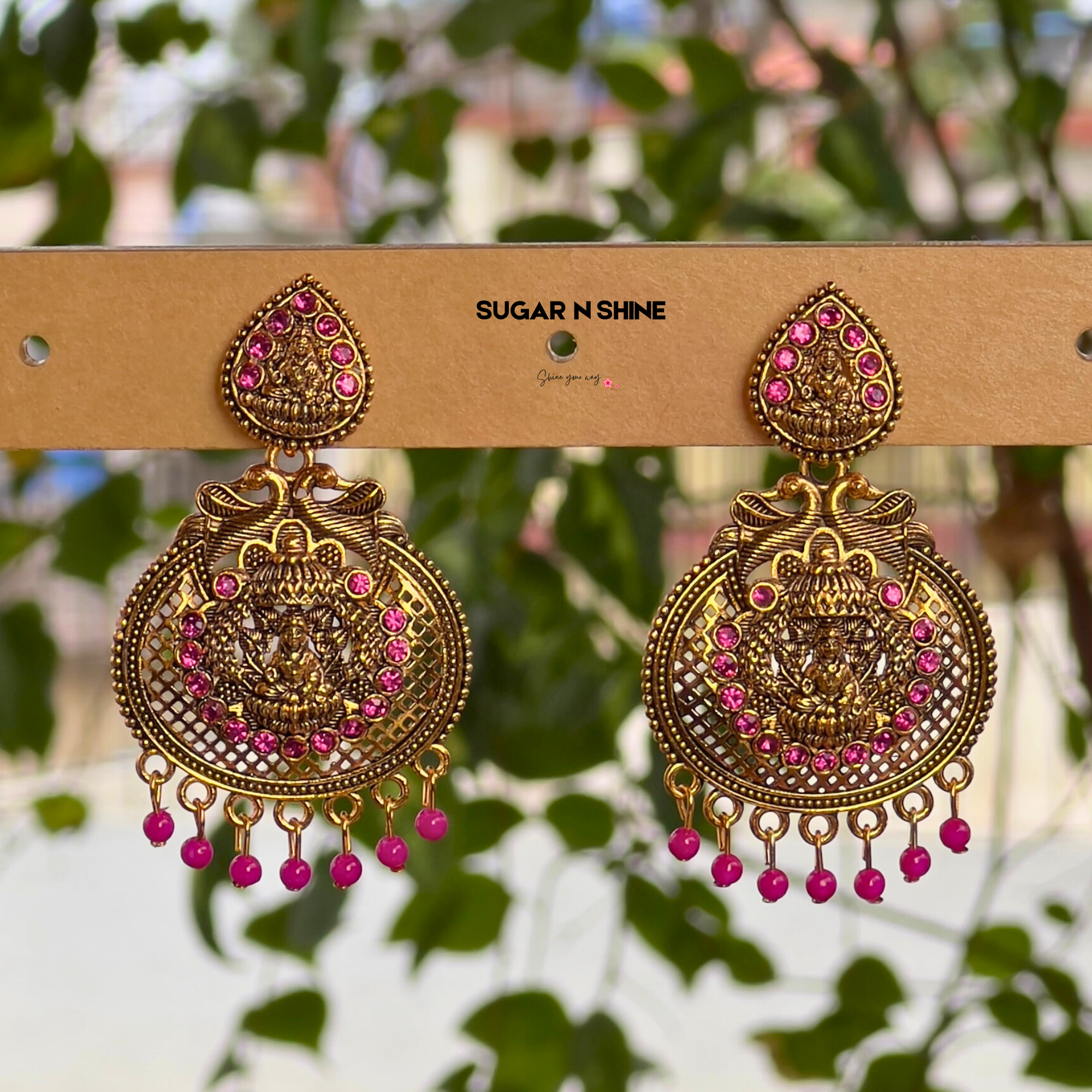 Golden Temple Chandelier Earrings