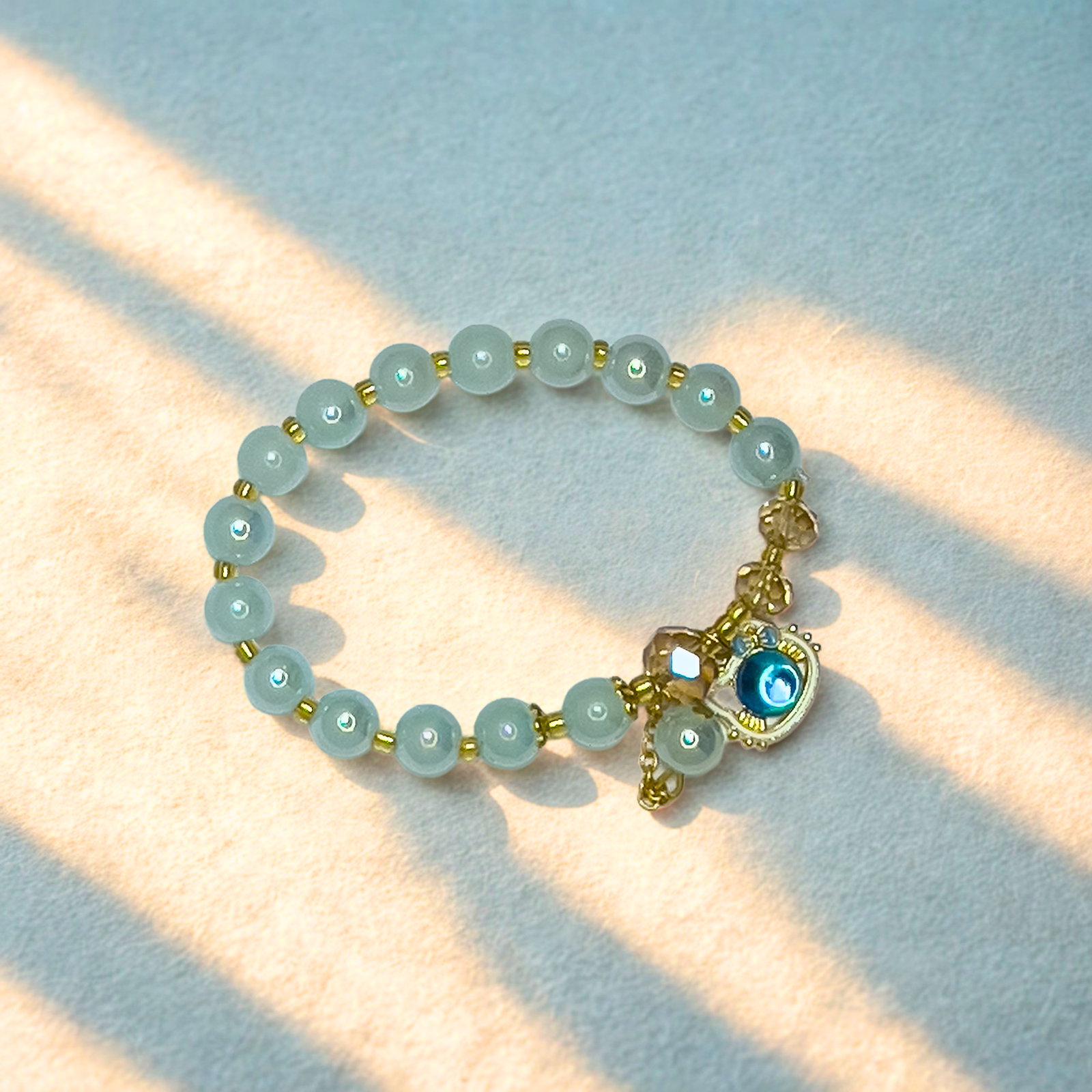 Aqua Allure Evil Eye Bracelet
