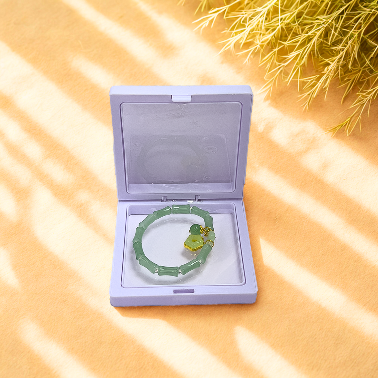 Green Jade Buddha Beaded Bracelet