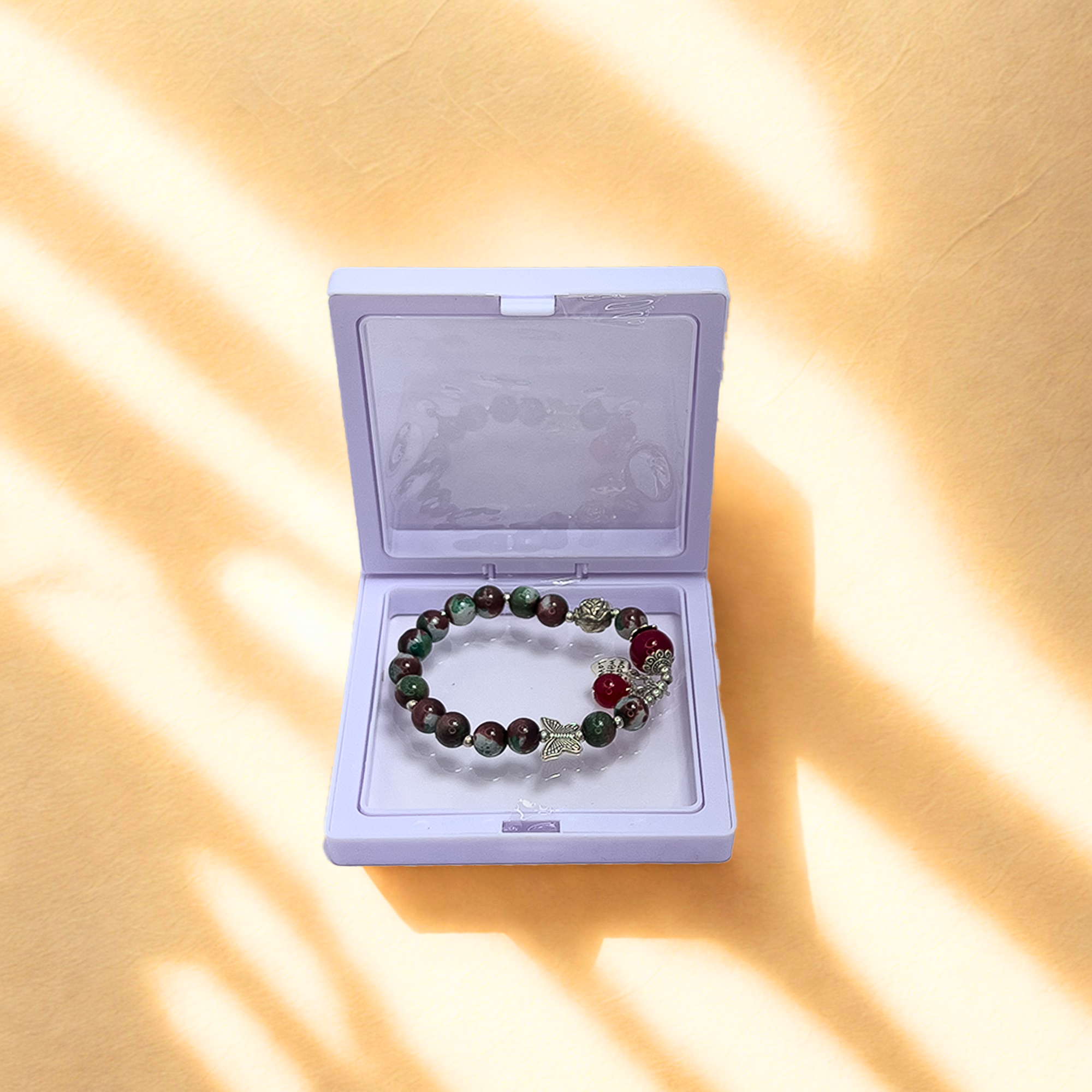 Aura Bloom Bracelet – Twilight Forest with Butterfly Charm