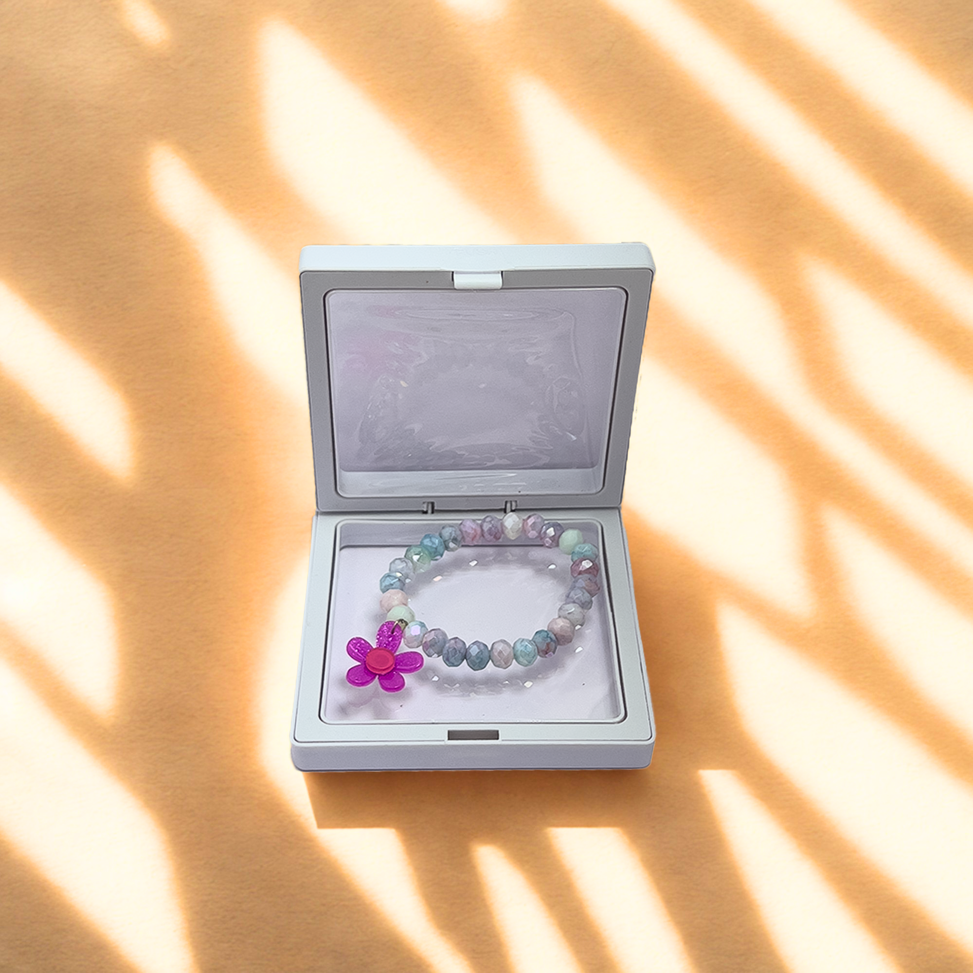 Aura Bloom Bracelet – Amethyst Bloom Charm