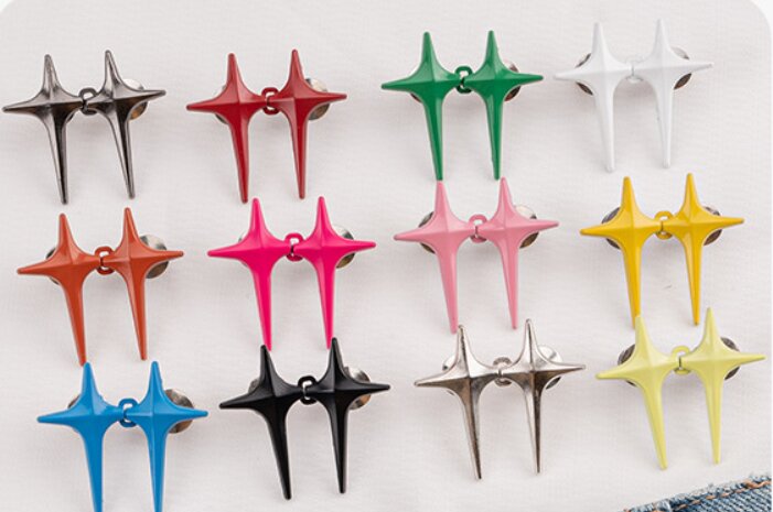 Long Star Jean Waist Tightener Pins - Pack Of 4 Pairs