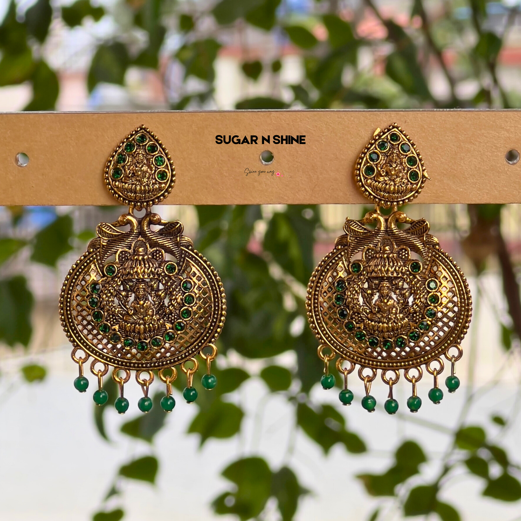 Golden Temple Chandelier Earrings